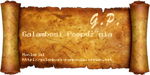 Galambosi Pompónia névjegykártya